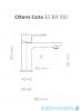 Oltens Gota bateria umywalkowa czarny mat 32201300